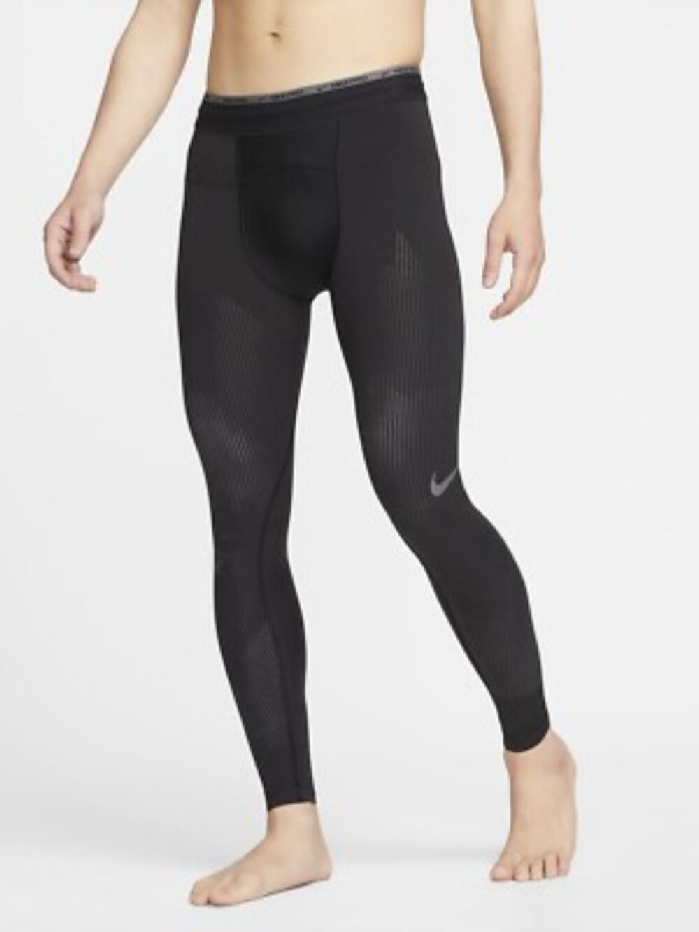 Nike Pro Men's Black Dri-Fit ADV Recovery Pull-On Compression Tights Size M